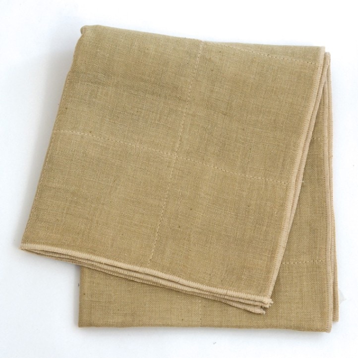 蚊帳織りフェイスタオル　オーガニックコットン　グリーン