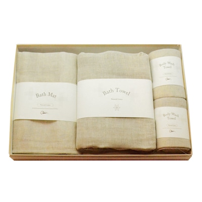 【ギフト】蚊帳生地バスグッズセット｜コットンリネン