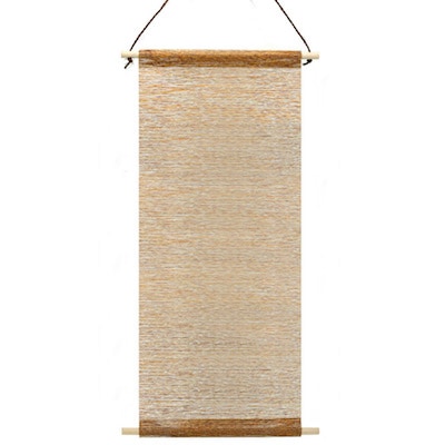 花こよみ 紙帳タペストリー 35×83㎝ 金茶色(きんちゃいろ)