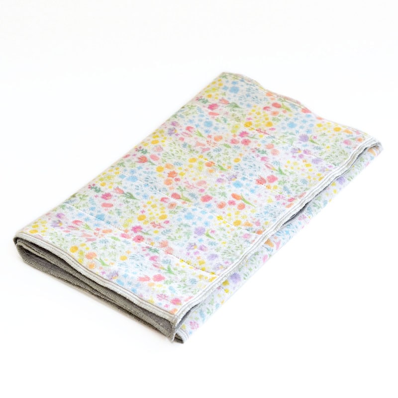 蚊帳織りスリムバスタオル  花畑