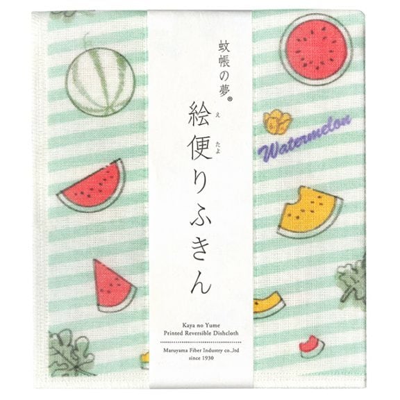 絵便りふきん スイカ