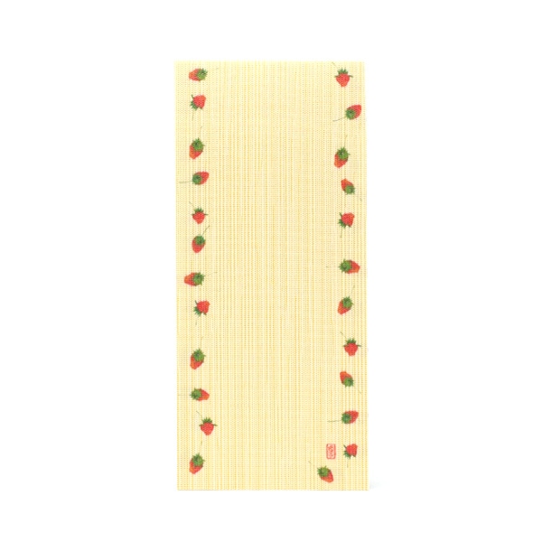 ふすま地箋 縦長サイズ イチゴ