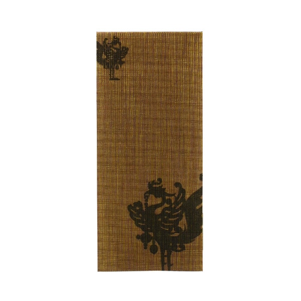 ふすま地箋 縦長サイズ -シルクロード柄- 茶鳳凰