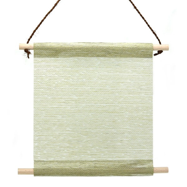 花こよみ　紙帳タペストリー  29×33㎝　抹茶色(まっちゃいろ）