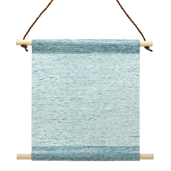 花こよみ　紙帳タペストリー２9×33㎝  浅葱色(あさぎいろ）