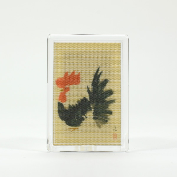 ふすま地マグネット -粟津義典画- 酉