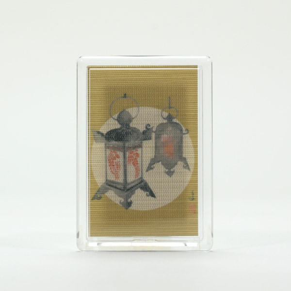 ふすま地マグネット-粟津義典画- 春日灯籠