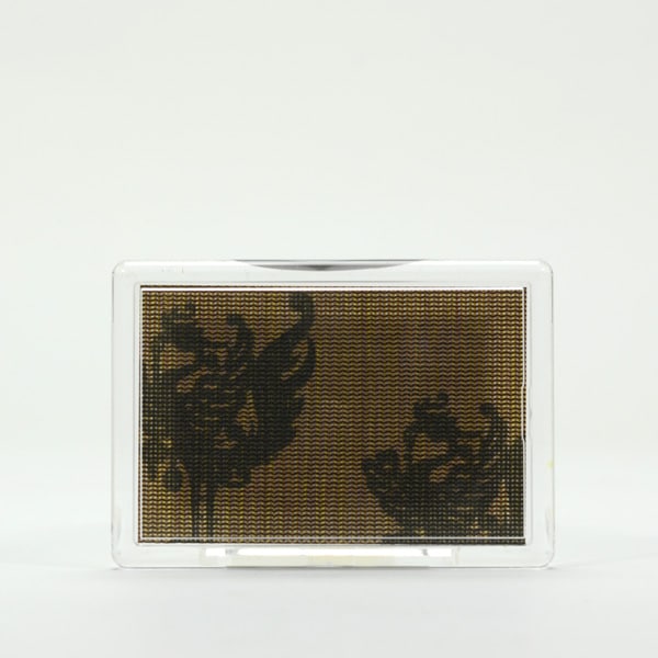 ふすま地マグネット -シルクロード柄- 茶鳳凰