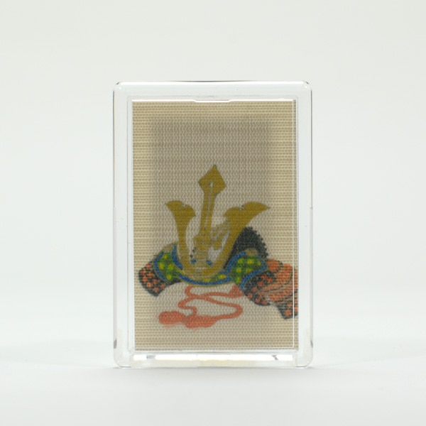 ふすま地マグネット -粟津義典画- かぶと