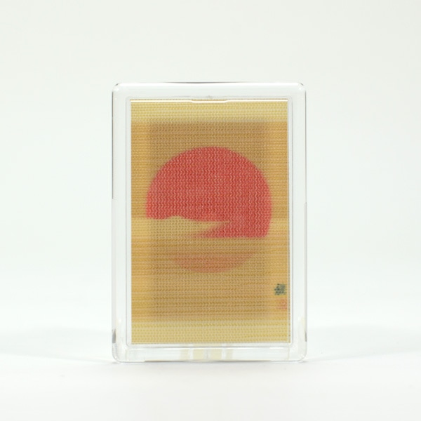 ふすま地マグネット -粟津魏三郎画-  日の出