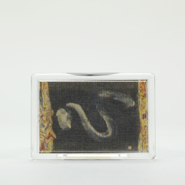 ふすま地マグネット-恵中三市蔵書-書画「心」