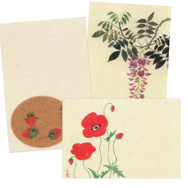 ポストカードセット日本画 粟津義典／春2（1、5、34）