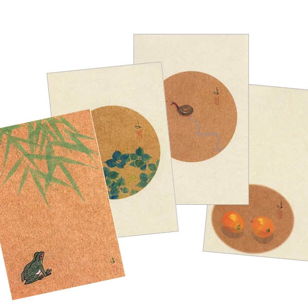 ポストカードセット日本画 粟津義典/初夏1(15、18、46、78)