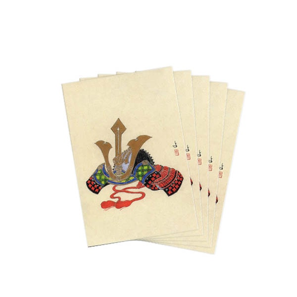 ポストカードセット日本画 粟津義典/かぶと(04)