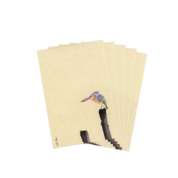 ポストカードセット日本画 粟津義典/かわせみ(10)