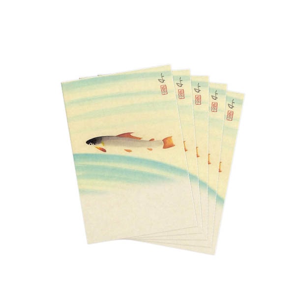 ポストカードセット日本画 粟津義典/若鮎(11)