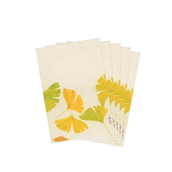 ポストカードセット日本画 粟津義典/いちょう(23)