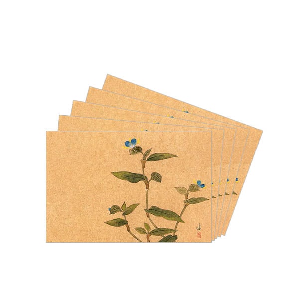 ポストカードセット日本画 粟津義典/水草(63)