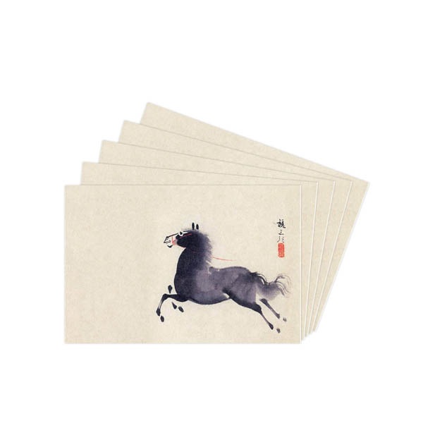 ポストカードセット日本画 粟津魏三郎／春駒