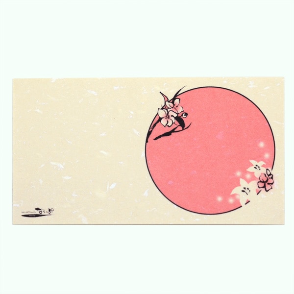 メッセージカード3枚セット（封筒付き）ユリ