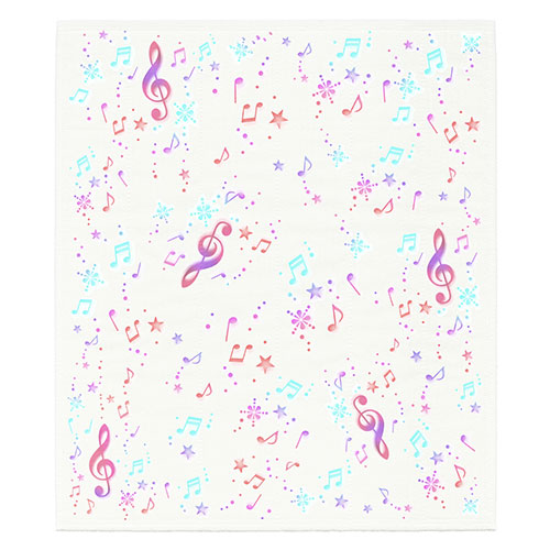 絵便りふきん 音符の仲間