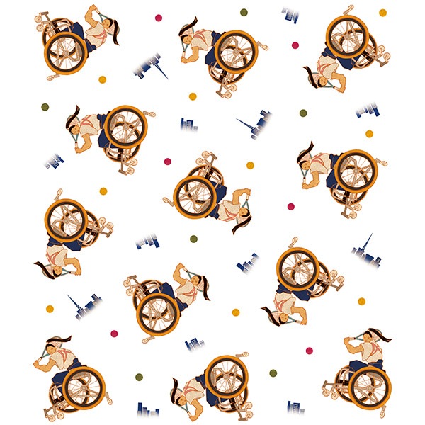 絵便りふきん テニス