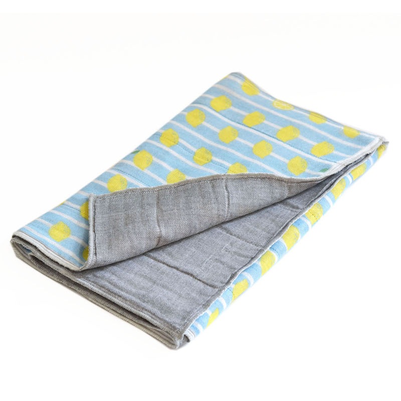 蚊帳織りスリムバスタオル  レモン