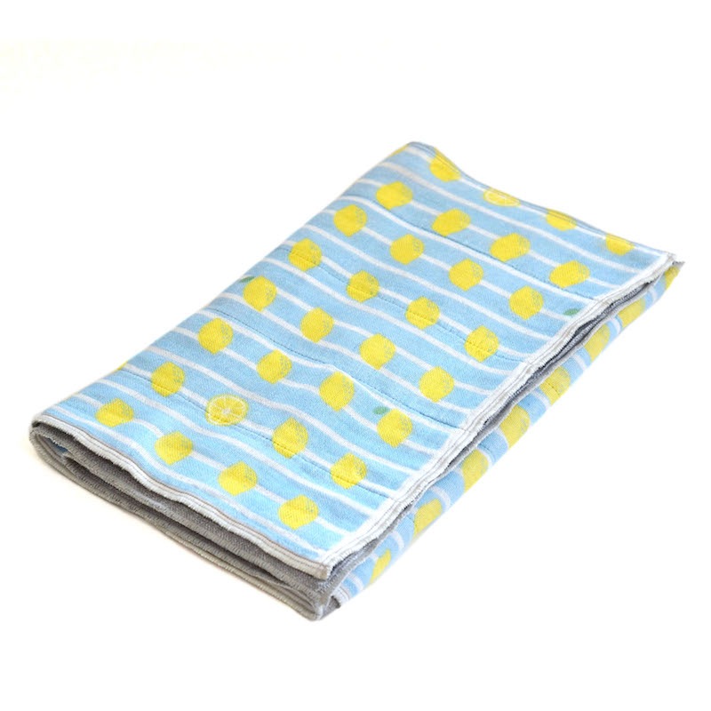 蚊帳織りスリムバスタオル  レモン