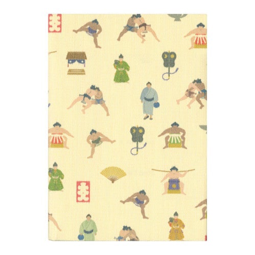 ふすま地ブックカバー文庫 相撲