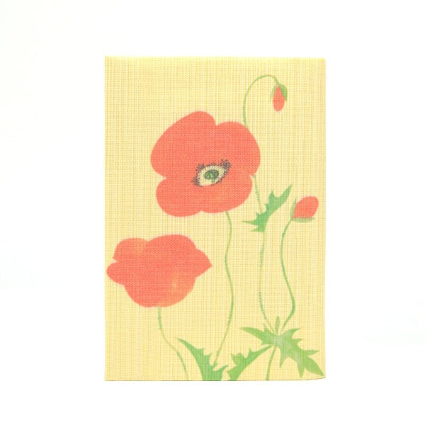 ふすま地ブックカバー文庫 -粟津義典画- ポピー