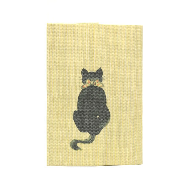 ふすま地ブックカバー文庫 -粟津義典画- 黒猫