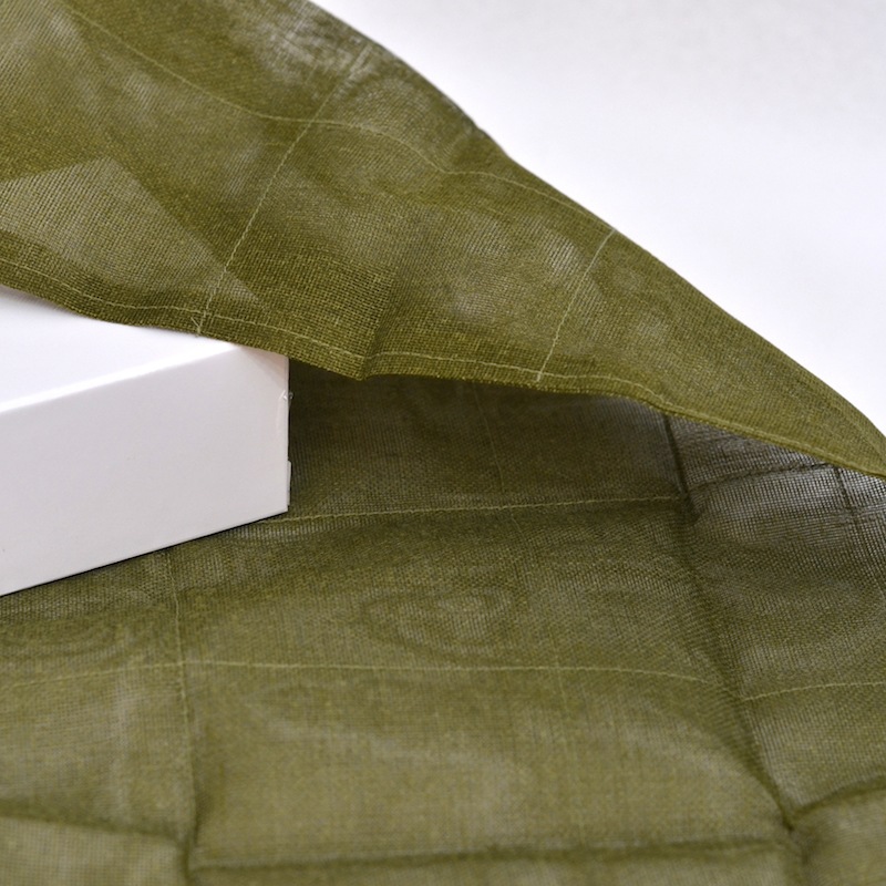 夢ふきん　二重 大判サイズ 10苔色