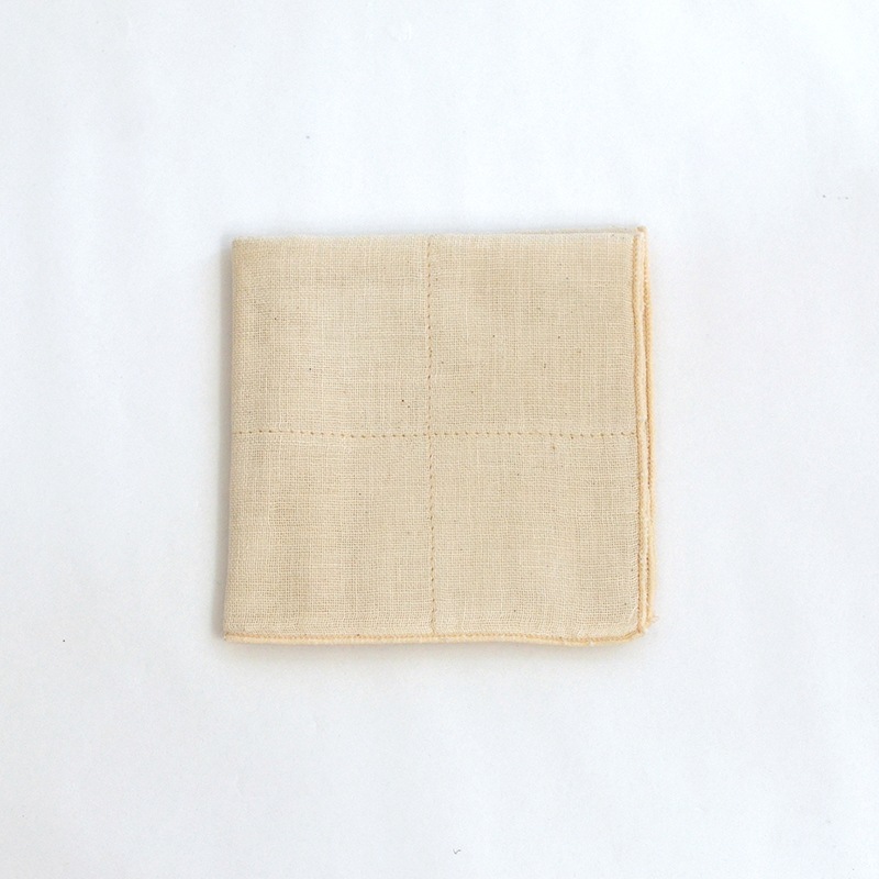 蚊帳織りミニタオル オーガニックコットン アイボリー