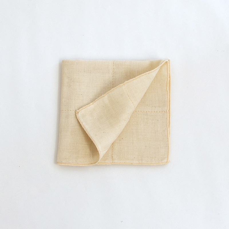 蚊帳織りミニタオル オーガニックコットン アイボリー