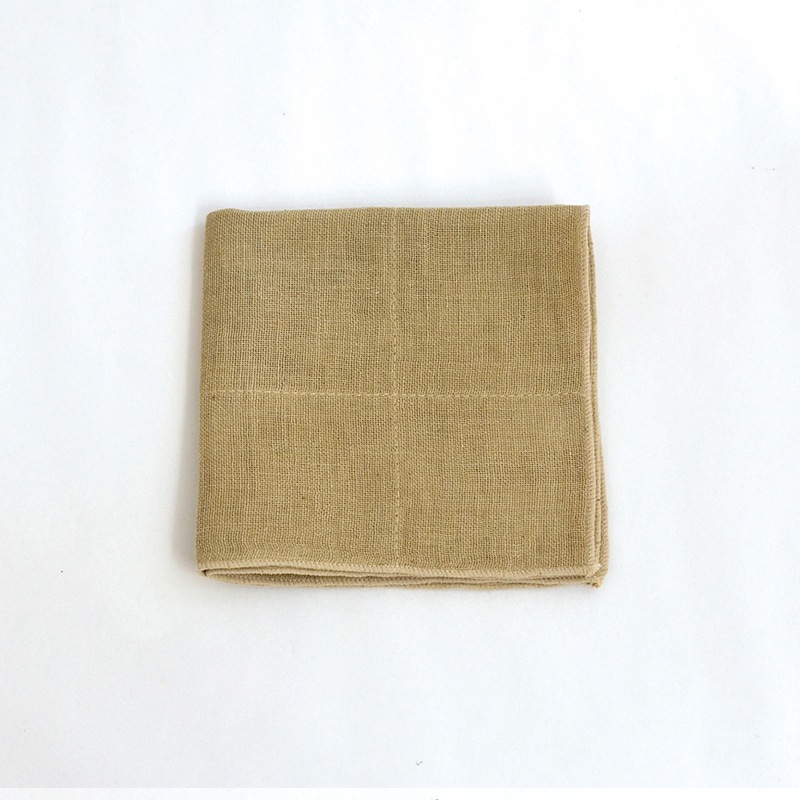 蚊帳織りミニタオル オーガニックコットン グリーン