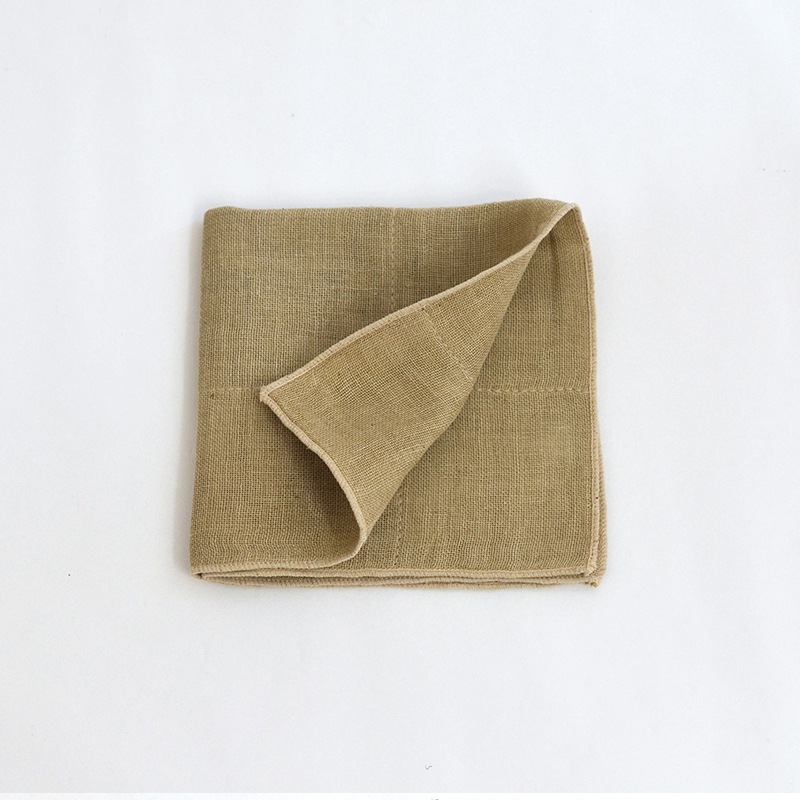 蚊帳織りミニタオル オーガニックコットン グリーン