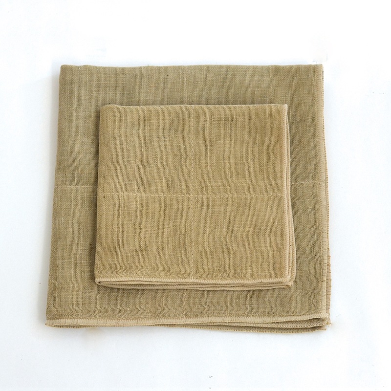 蚊帳織りミニタオル オーガニックコットン グリーン