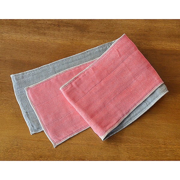 備長炭色合わせウォーキングタオル　茜色