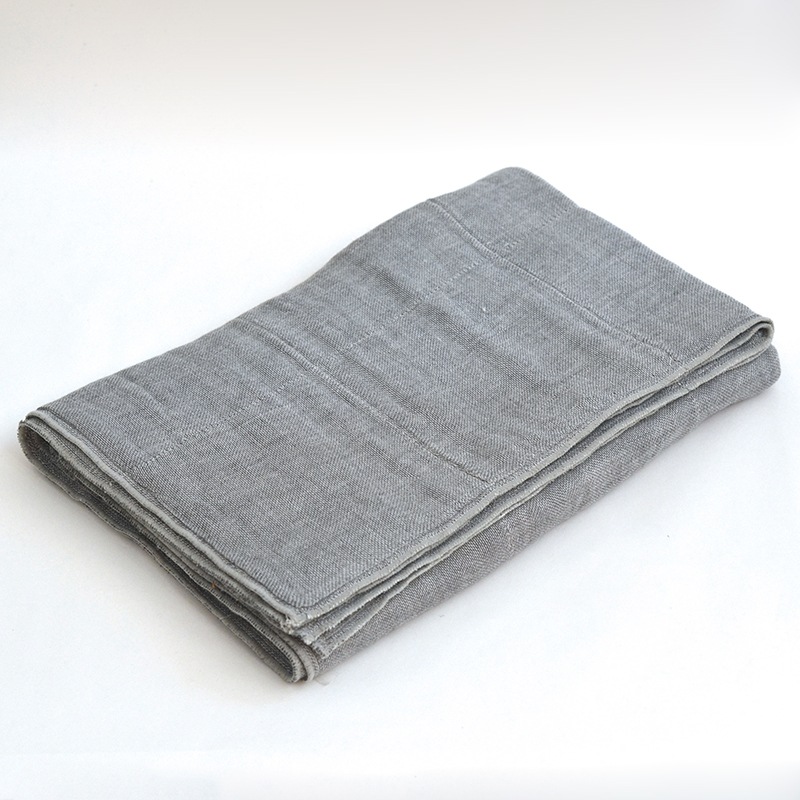 蚊帳織りバスタオル 　-備長炭-