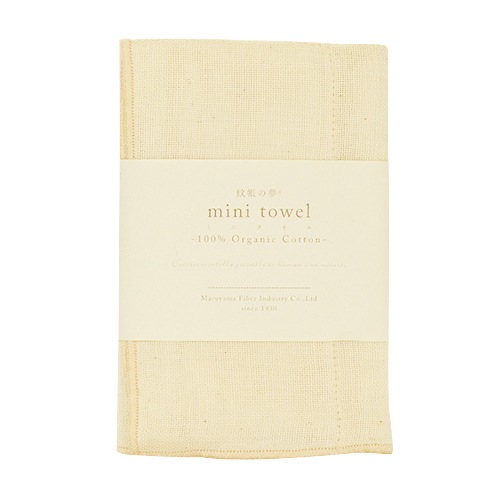 蚊帳織りミニタオル オーガニックコットン アイボリー