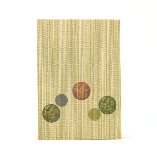 ふすま地ブックカバー文庫 -シルクロード柄- 花喰鳥・棊子