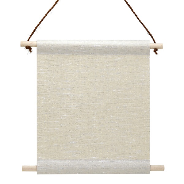 ふすま地タペストリー 29×33㎝ 白金(ラメ入)