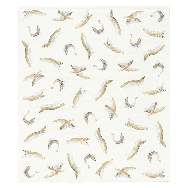 絵便りふきん 煮干し