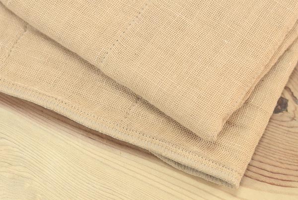 蚊帳織りバスマット ラージサイズ -柿渋-