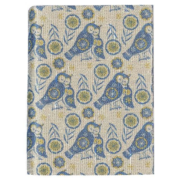 ふすま地ブックカバー文庫 しあわせフクロウ