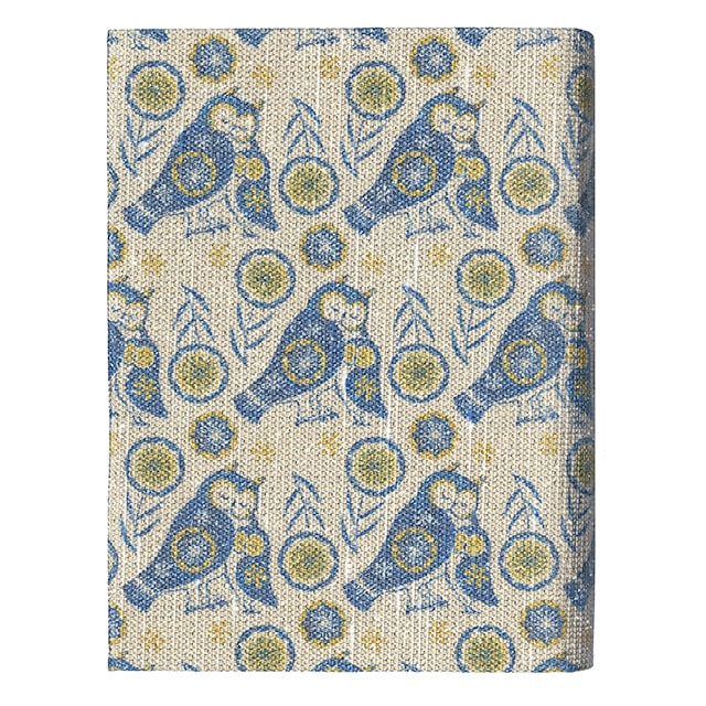 ふすま地ブックカバー文庫 しあわせフクロウ