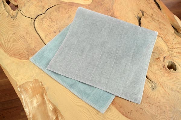 備長炭色合わせティータオル　水色