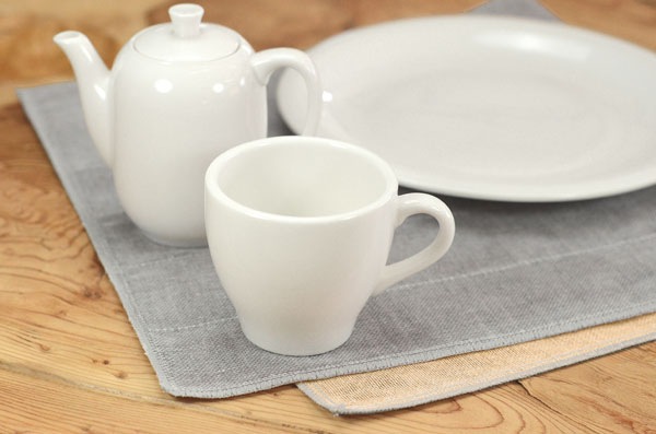 備長炭色合わせティータオル　シェルピンク