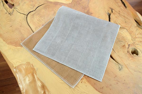 備長炭色合わせティータオル　丁字茶