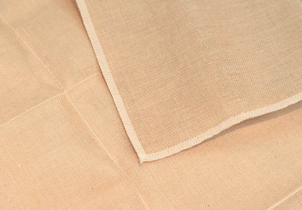 蚊帳織りナプキン　オーガニックコットン　ブラウン